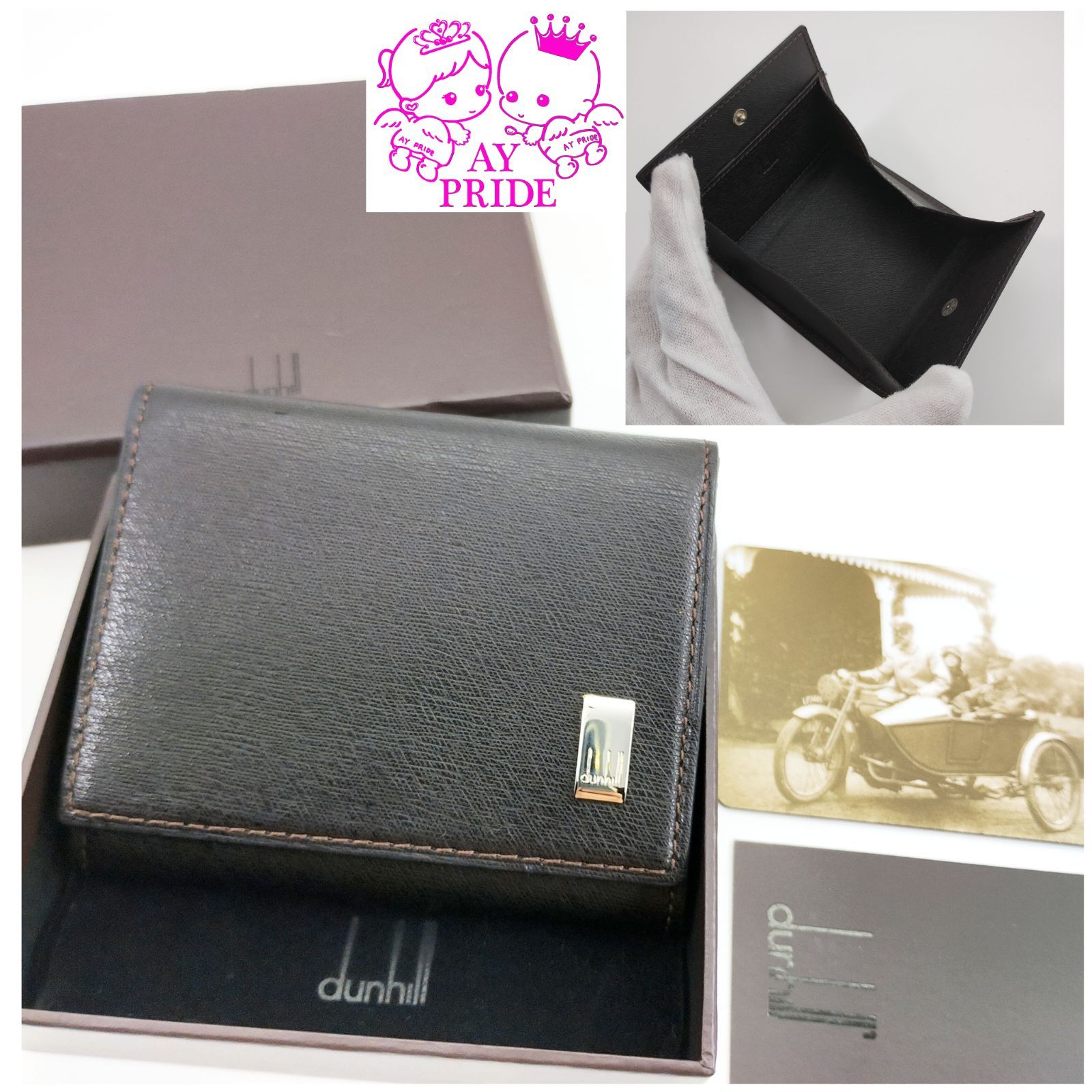 未使用　DUNHILL　ダンヒル　コインケース　レザー　メンズ　男性　財布　小銭入れ　黒　BK ✨️未使用✨️ダンヒル dunhill 小銭入れ コインケース レザー - メルカリ