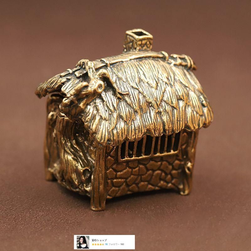 香炉 茅屋香炉 香挿 茶道具 香道具 工芸品 銅製品 置物 - メルカリ