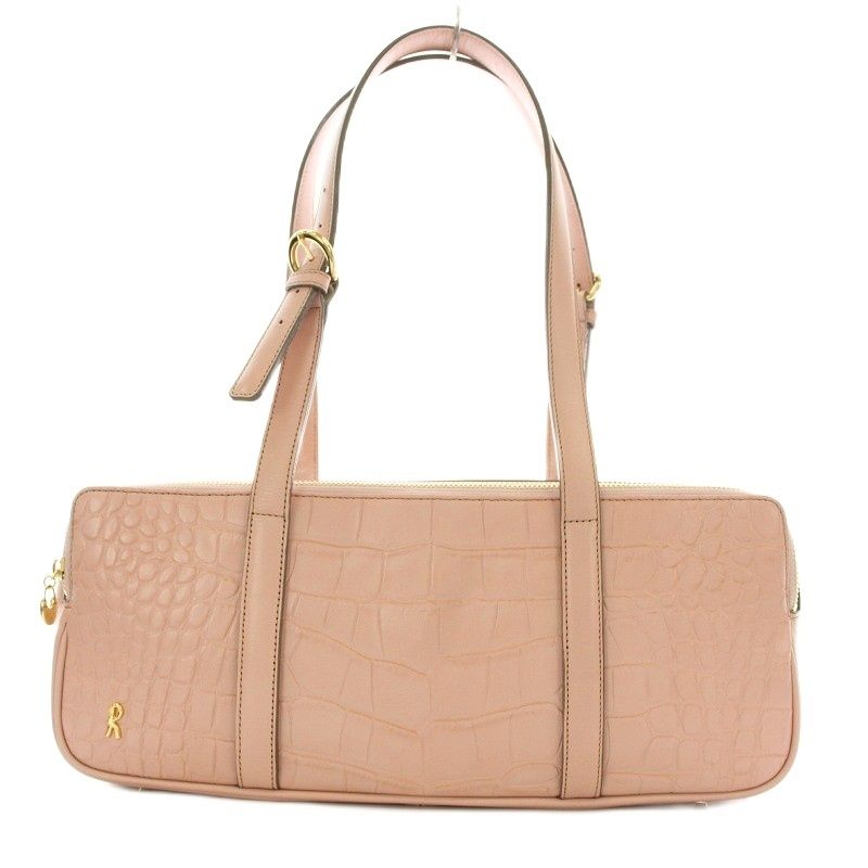 ロベルタディカメリーノクロコ型押しレザーハンドバック限定版 ロベルタディカメリーノ Roberta di Camerino トートバッグ