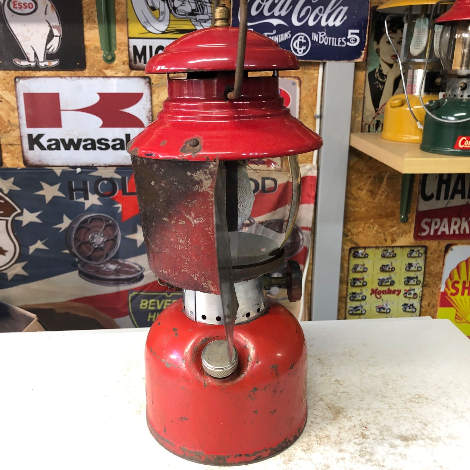 コールマン ランタン 200 T-66 ヴィンテージ リフレクター付き