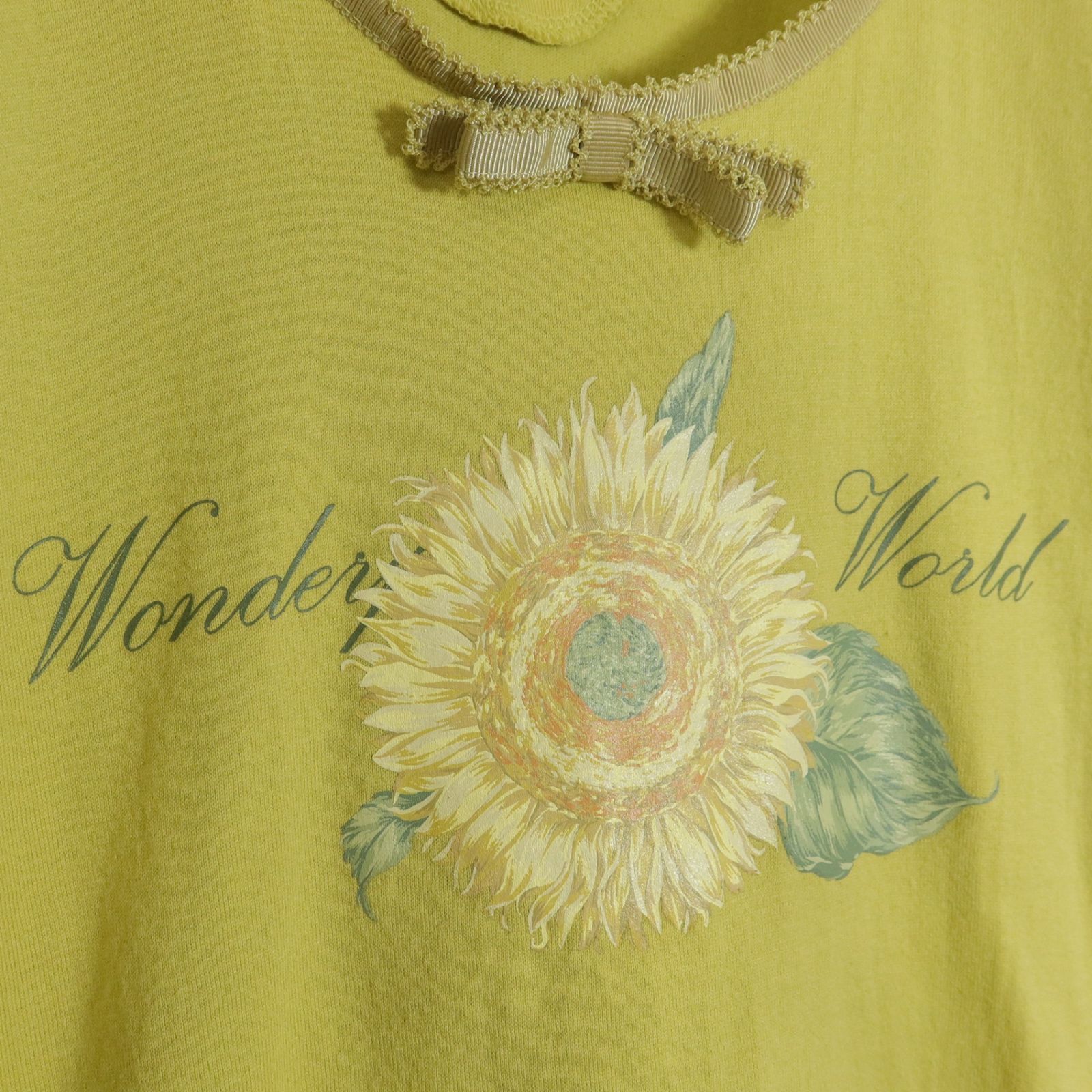 WONDERFUL WORLD ワンダフルワールド KANEKO ISAO☆ピコレース半袖T