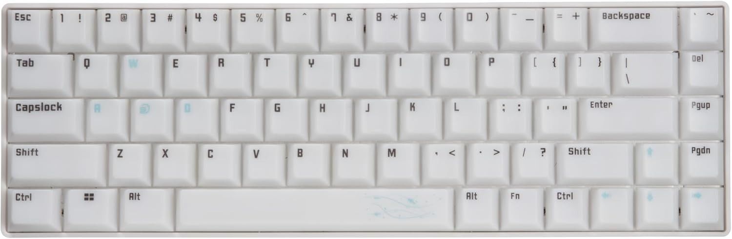 STORIA キーボード Mercury 65 ラピッドトリガー ラピットトリガー 英字配列 ゲーミングキーボード 白 透明キーキャップ マーキュリー 65% ポーリングレート 8000 Hz 対応 RGBライト