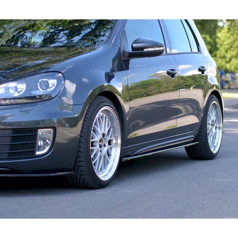VW ゴルフ6 GTI MAXタイプ サイドスカート エアロパーツ 小包囲 取付簡単 ABS製 ドレスアップ 外装パーツ
