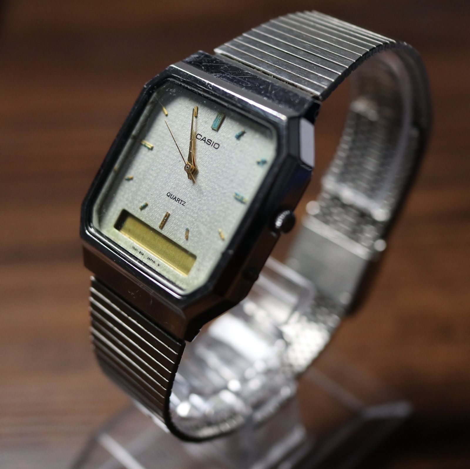 限定特価品:希少:デッドストック級/稼働品]CASIO カシオ アナデジ