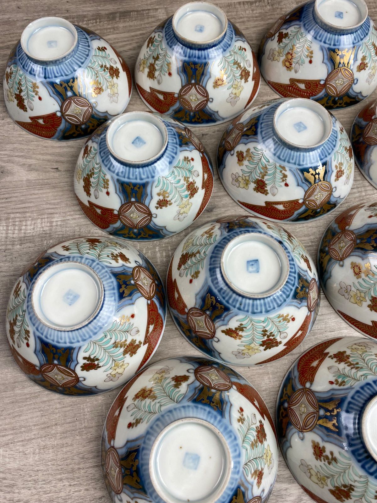 伊万里焼 錦手茶漬茶碗