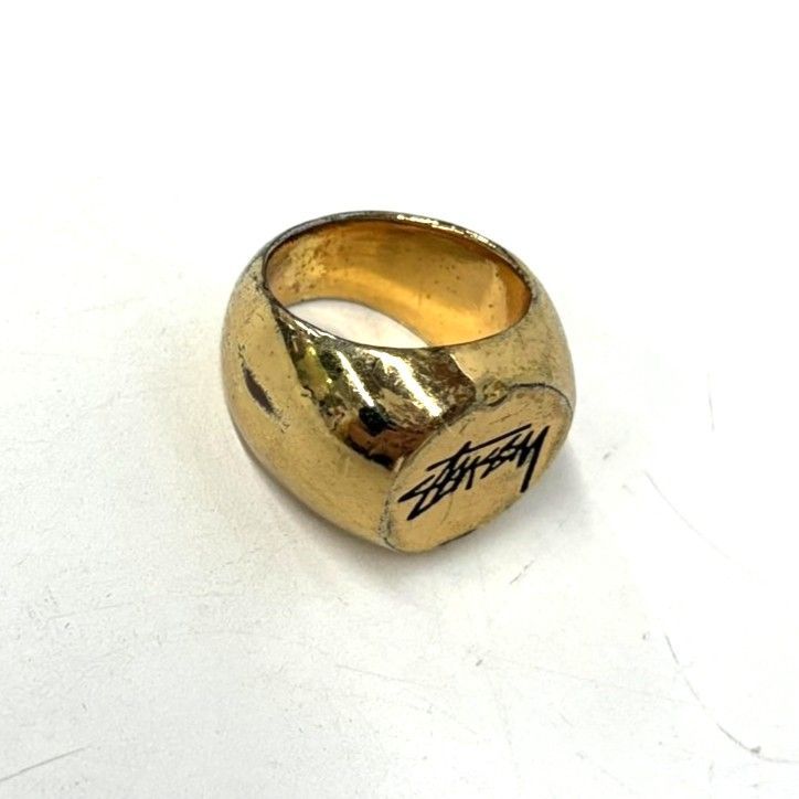 k*t様 Old Stussy ゴールド　リング　S/M美品 k*t様 Old Stussy ゴールド リング S/M美品 - メルカリ