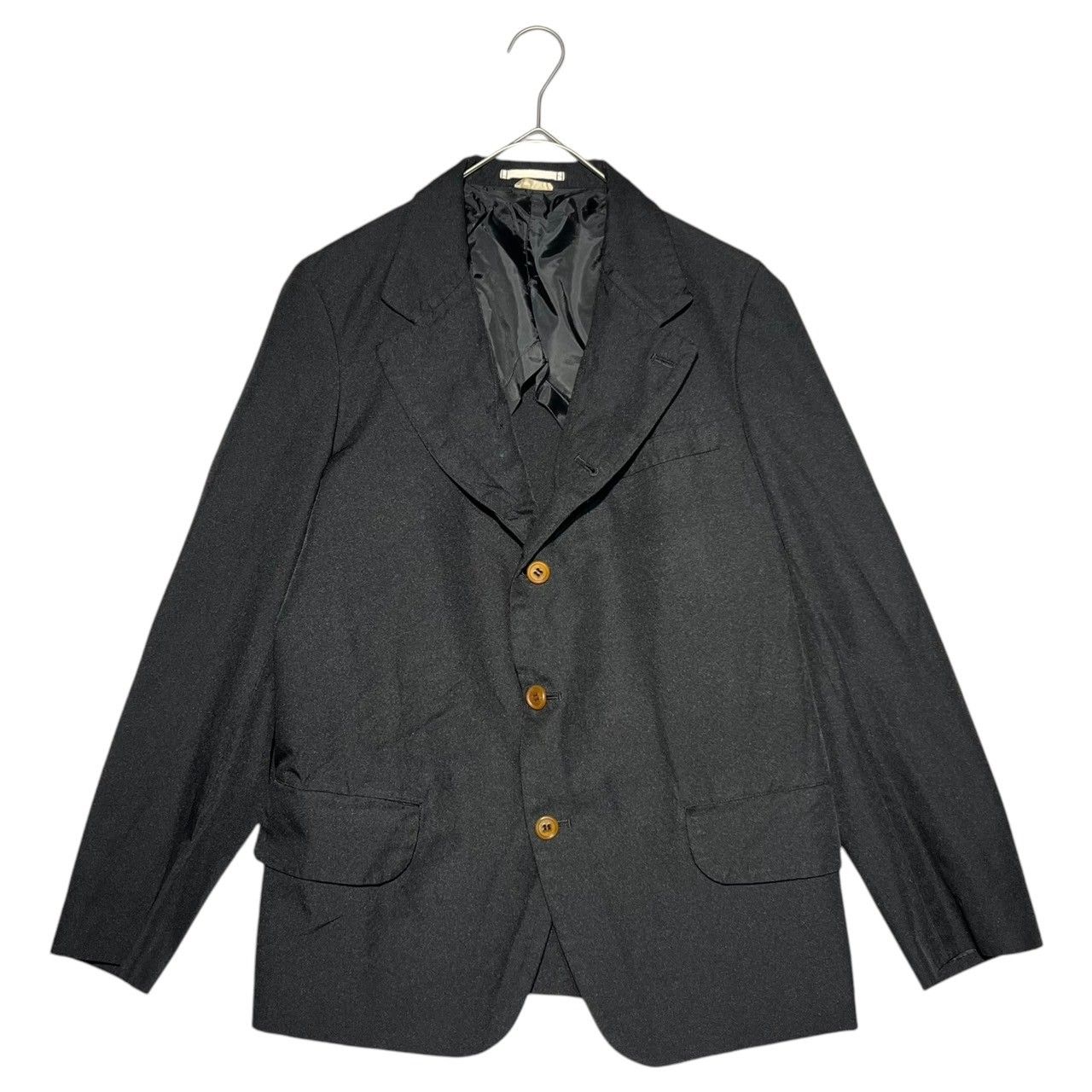 COMME des GARCONS HOMME PLUS(コムデギャルソンオムプリュス) 17SS Polyester full-length garment-dyed tailored jacket ポリエステル 縮絨 製品染め テーラード ジャケット