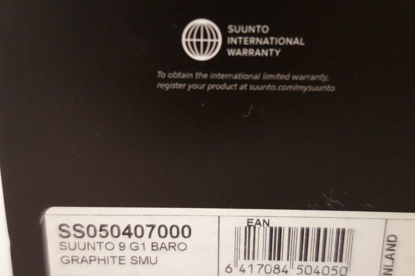 SUUUNTO 9 G1 BARO GRAPHITE 9