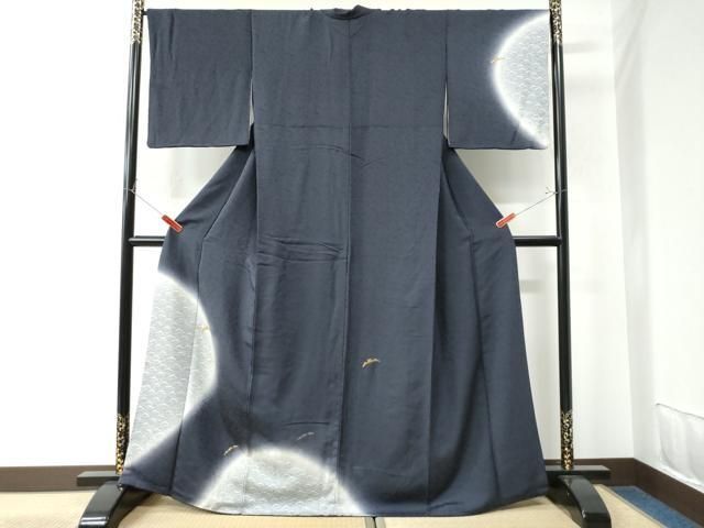 平和屋着物●訪問着　雪芝文　暈し染め　金彩　正絹　逸品　CAAU2885yc 平和屋着物○訪問着 雪芝文 暈し染め 金彩 正絹 逸品 CAAU2885yc