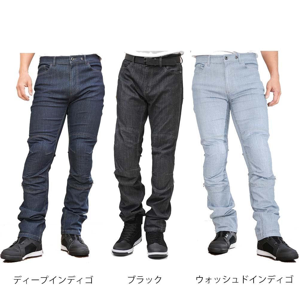Deep ストレッチ CEプロテクター 春夏秋向け Indigo バイク用 クールジーンズ CMAX エニグマライト M WJ-756R 2025モデル KOMINE FFCRYSTALESIA_COM