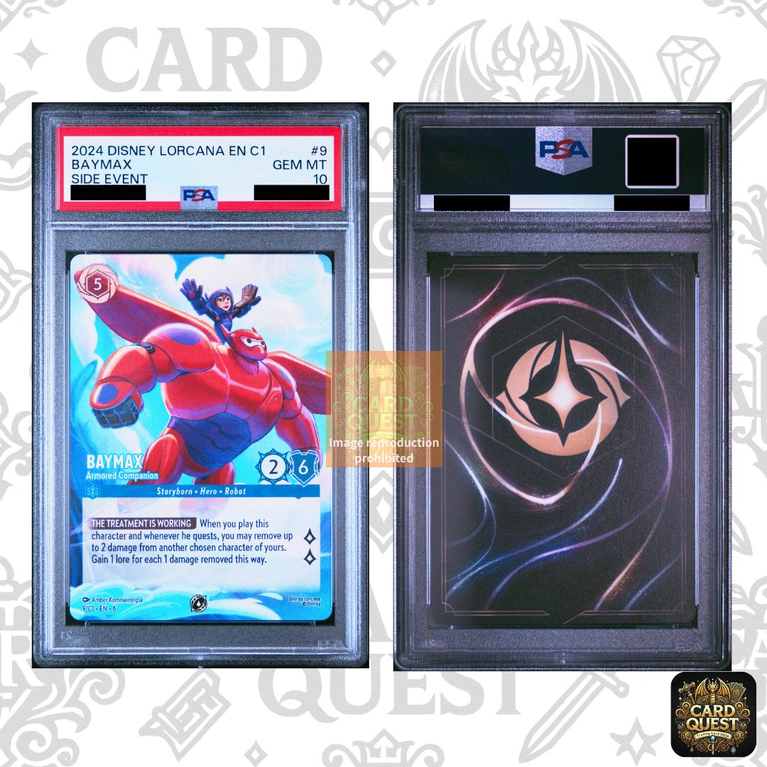 フォローで5％OFF PSA10｜状態A BAYMAX 09|C1 EN｜ ディズニー ロルカナ Lorcana SIDE EVENTプロモ PSA鑑定 英語版 ベイマックス GEM MT