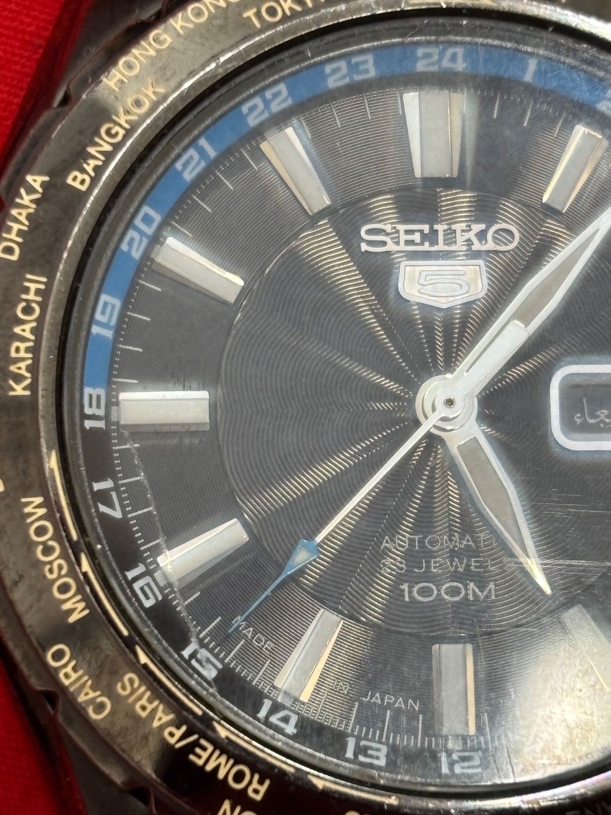 SEIKO5 自動巻き 7s36-03R0 100m 23JEWELS サイコー5 時計 メンズ