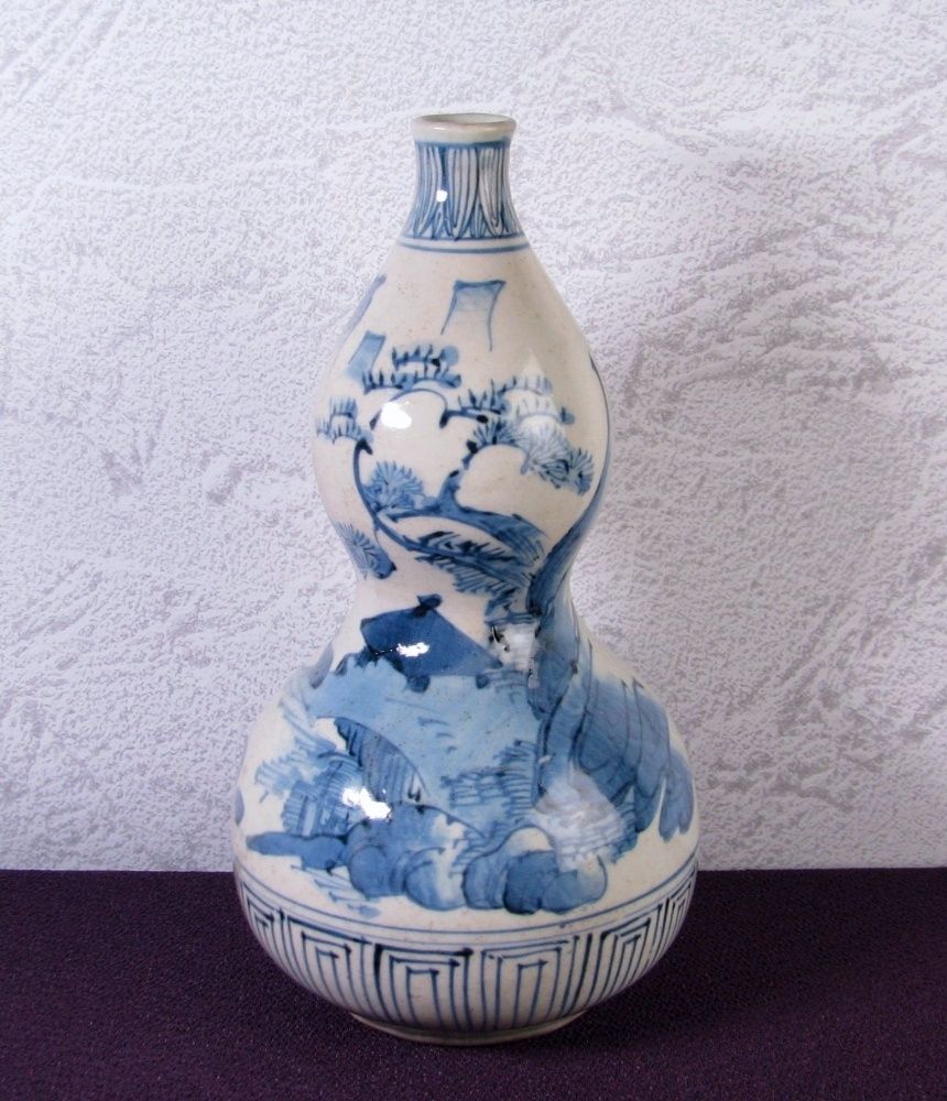 古伊万里 染付瓢徳利 高さ：22cm 江戸時代/25h012 - メルカリ