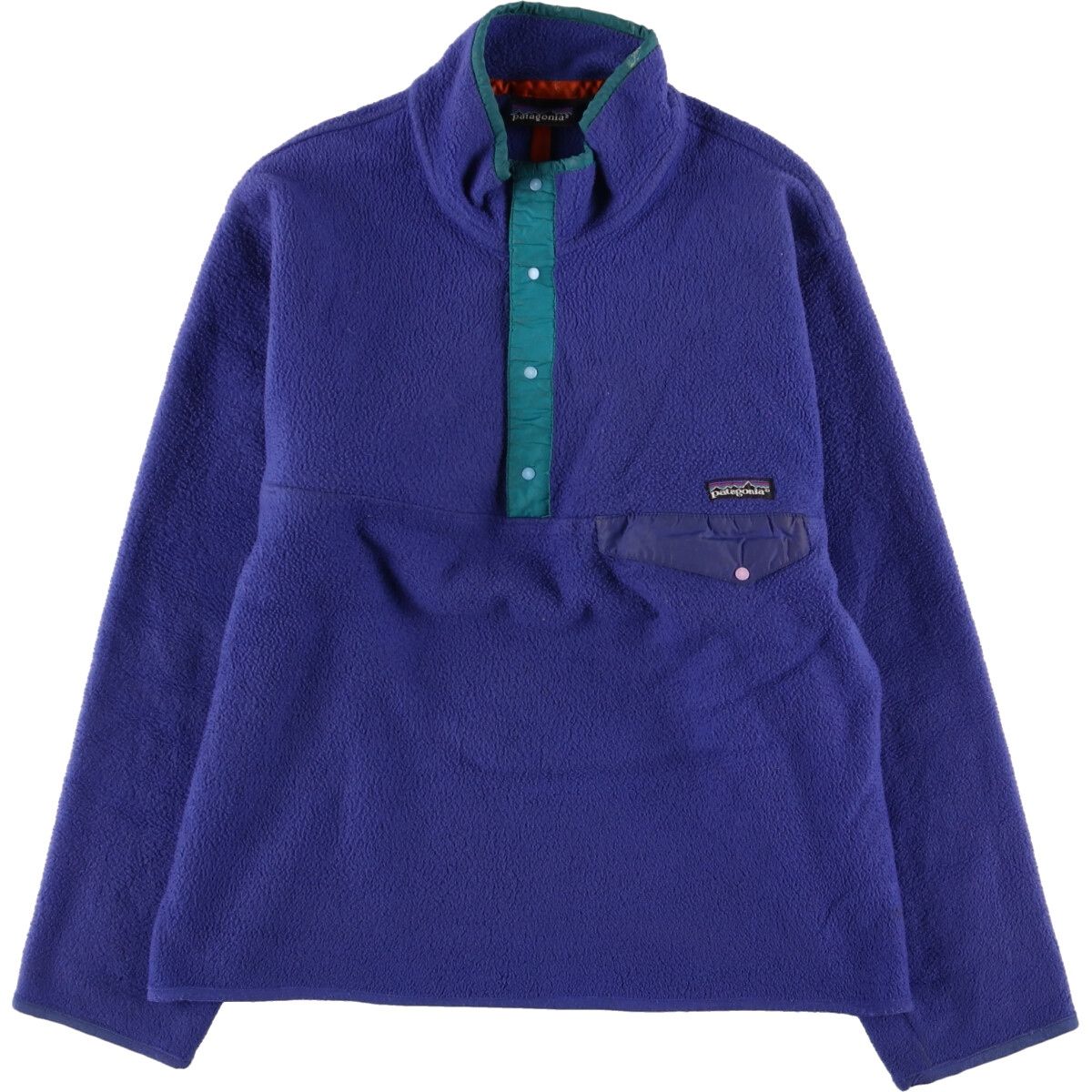 中古品nm-959.patagonia パタゴニア90s シンチラスナップT Rマーク