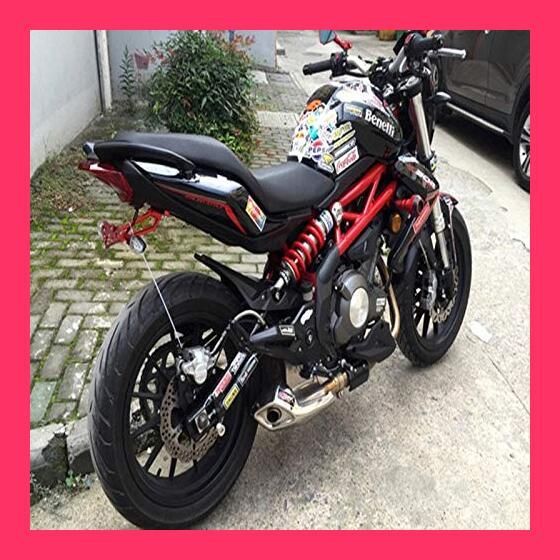 【スタッフおすすめ！】YIBO NCオートバイナンバープレートブラケットホルダーヤマハBWS125 MSX125 TMAX デュークRC 125 200 390 690 川崎 (黒)