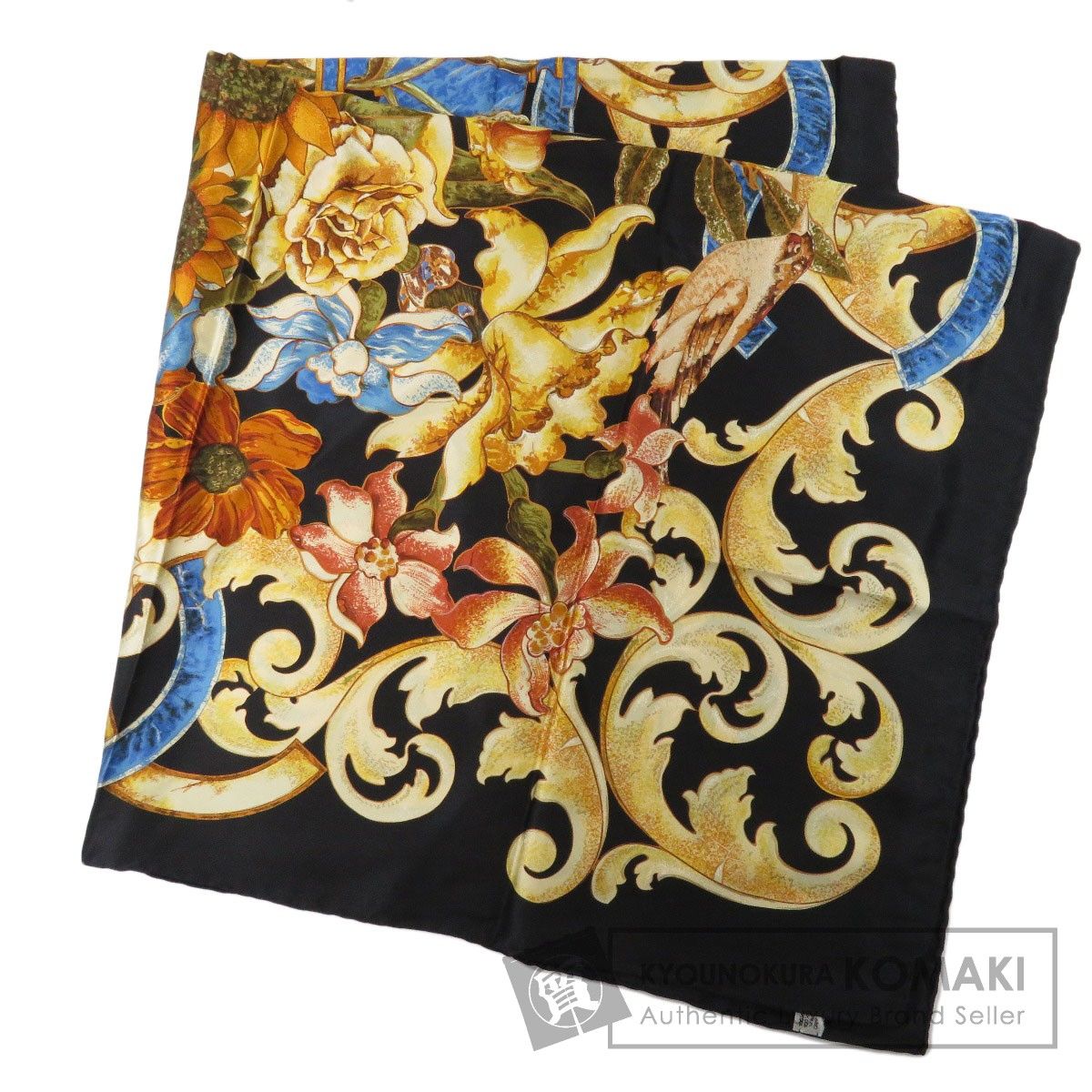 CHANEL シャネル フラワーモチーフ スカーフ シルク レディース - メルカリ