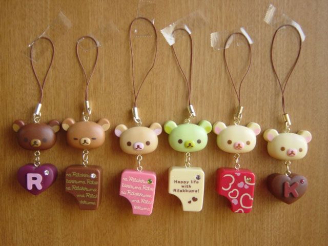 ♯Gom15BZリラックマチョコフェイスストラップ全6種 リラックマ