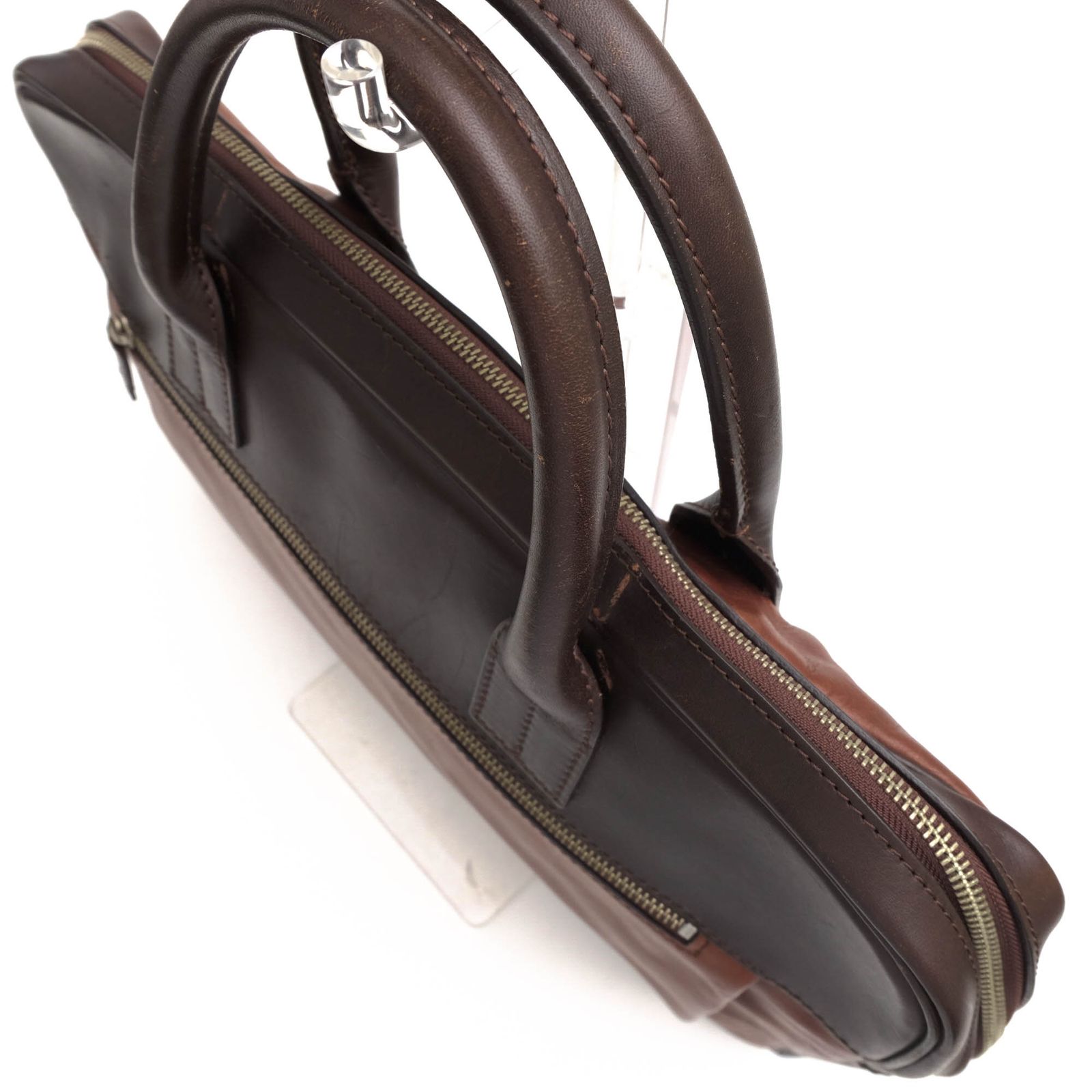 【美品】SOMES SADDLE ソメスサドル ビジネスバッグ 本革 ブラウン ソメスサドル／SOMES SADDLE バッグ ブリーフケース ビジネス