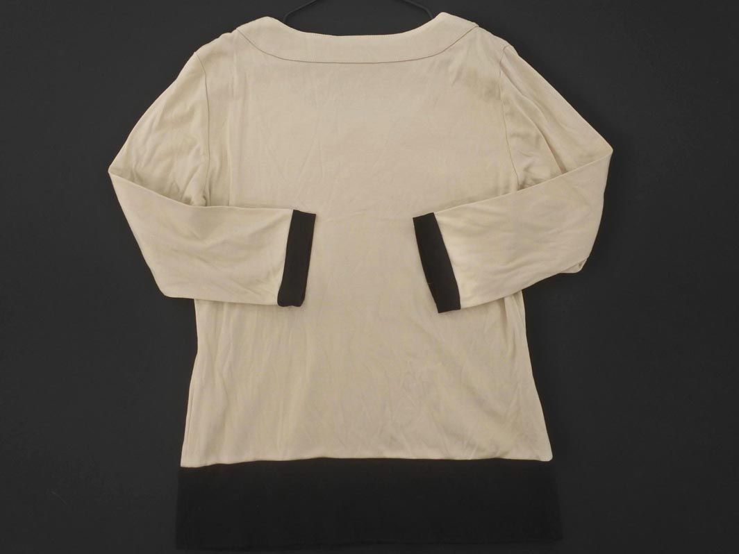 TO BE CHIC トゥービーシック 7分袖 カットソー sizeⅡ/ベージュ