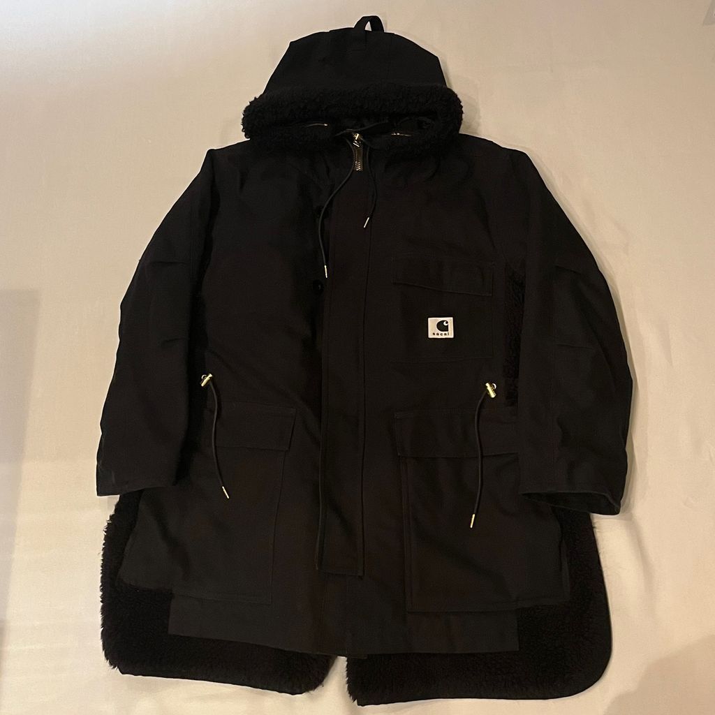 sacai サカイ Canvas Parka Siberian コート 23-03109M ブラック size 3 代官山A05