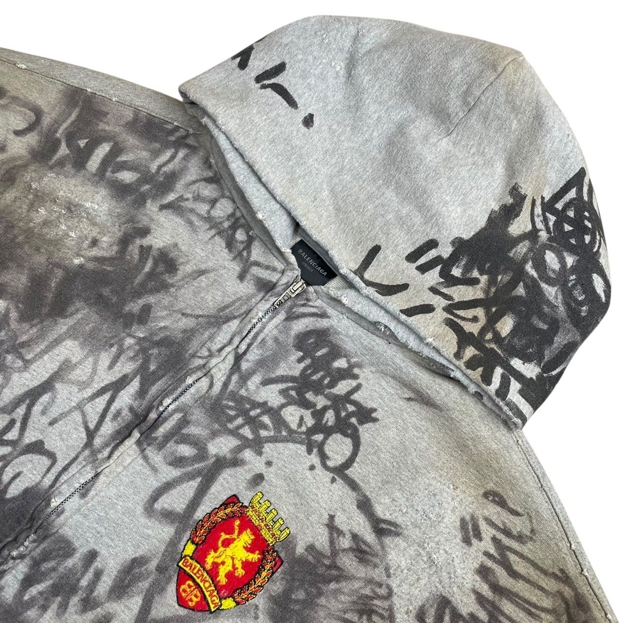 BALENCIAGA】23SS SKATER HOODIE GRAFFITI PAINT バレンシアガ