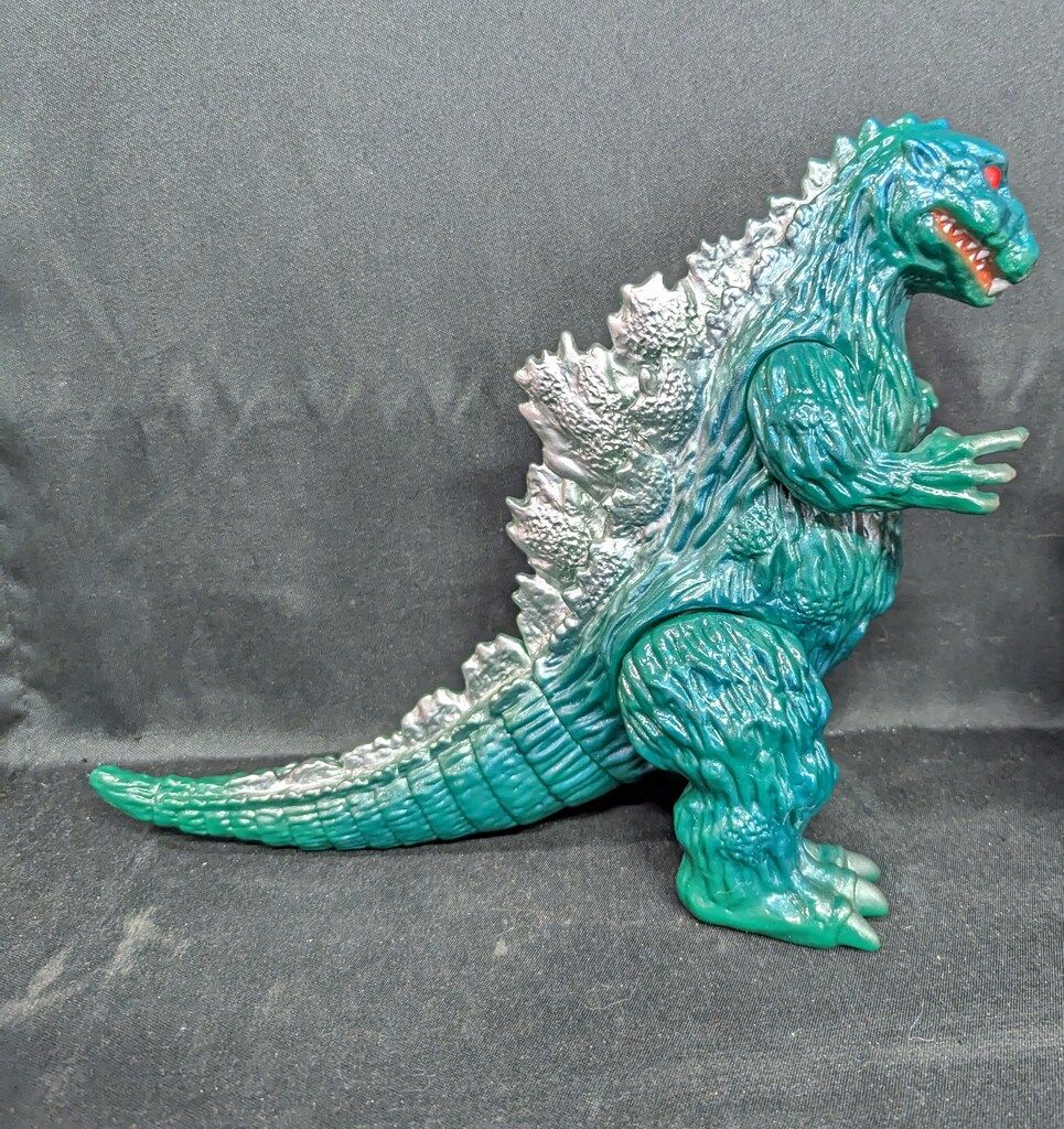 M1号 世紀の大怪獣東宝怪獣シリーズ ひな型ゴジラ緑成形赤目銀
