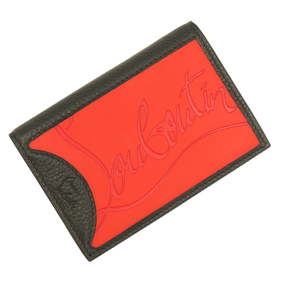 クリスチャンルブタン シフノスカー ホルダー スニーカーソール カードケース 名刺入れ 定期入れ パスケース カーフスキン レザー レッド ブラック 3195057 Christian Louboutin ♥ 展示品