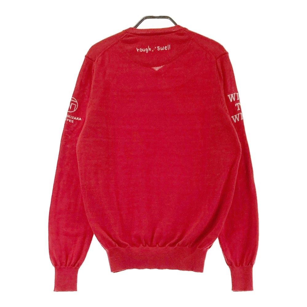 Sサイズ】rough&swell ラフアンドスウェル ゴルフ セーター 赤 【公式