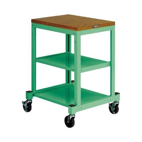2営業日で発送 TRUSCO トラスコ中山 BN型小型作業台 450X600 キャスター付 YG色 BN4560ACYG 1台