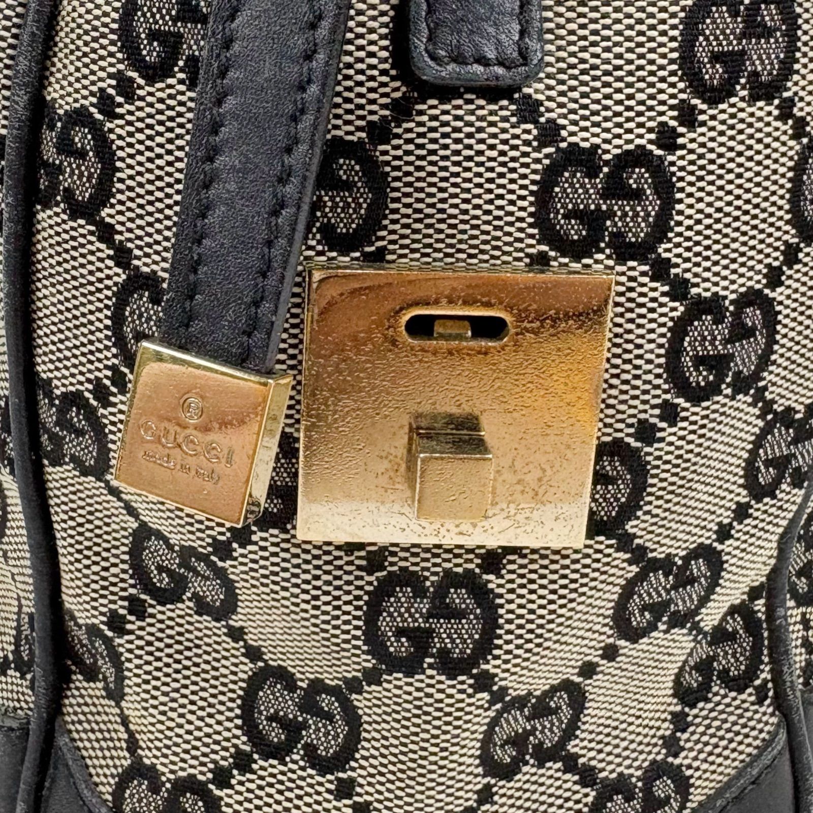 GUCCI グッチ GGキャンバス ミニボストンバッグ ハンドバッグ GG