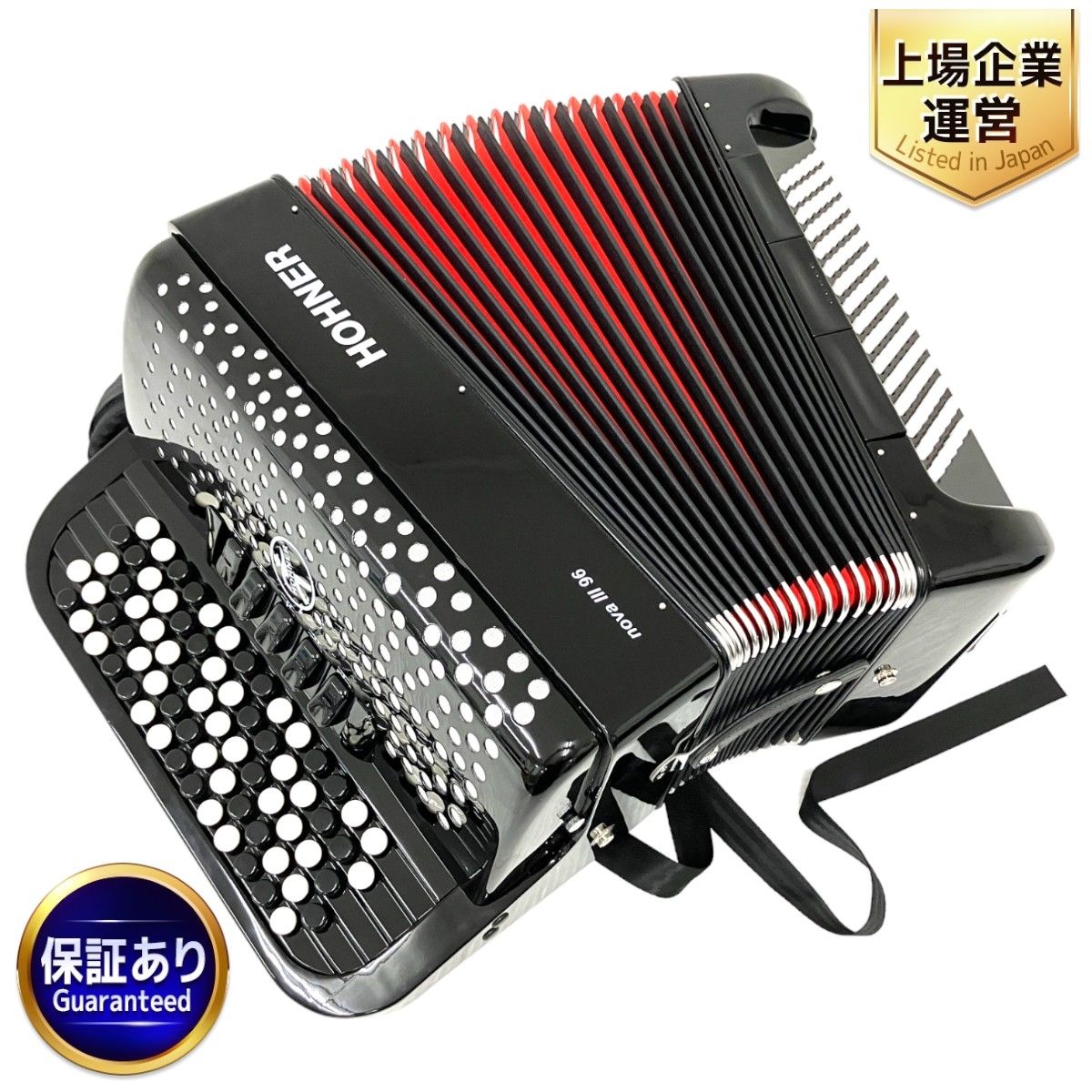 HOHNER nova III 96 クロマチック ボタン アコーディオン E♭ - B♭ 中古 美品 O9023072 - メルカリ