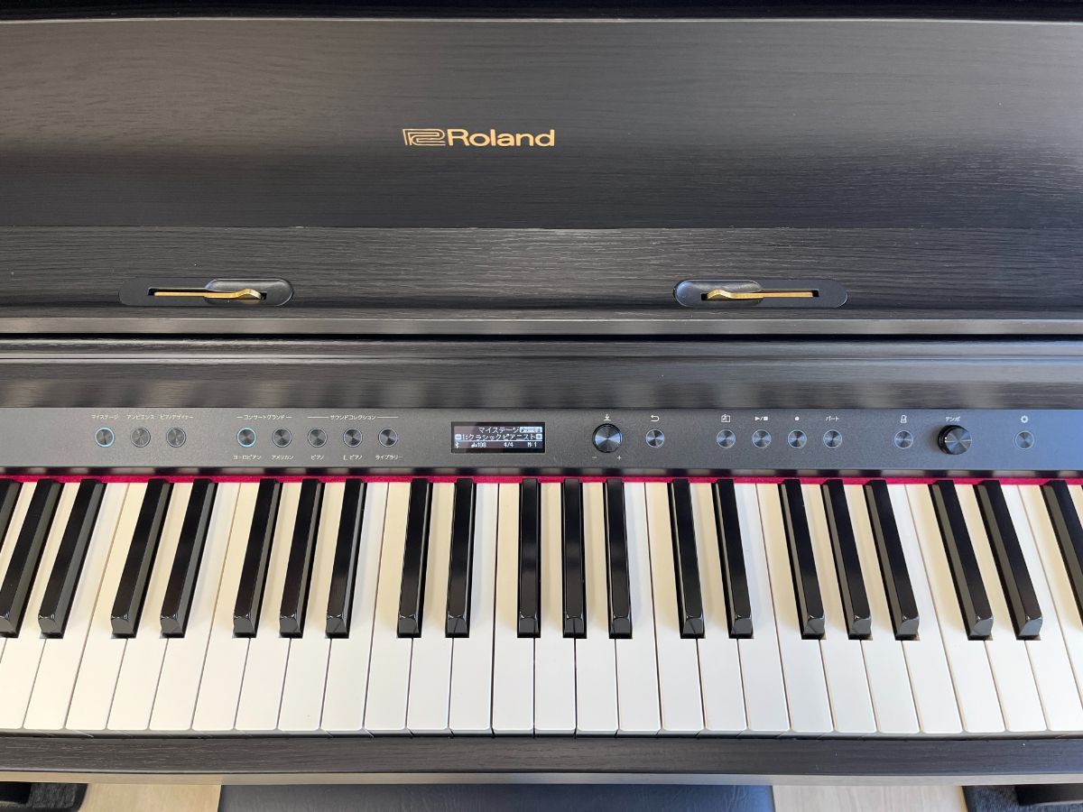 中古電子ピアノ専門店】 ローランド LX705-GPKR KURO(黒 木調
