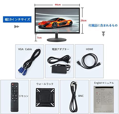 19インチ 幅19インチ IPSモニター液晶ディスプレイの1440x900フルHDの