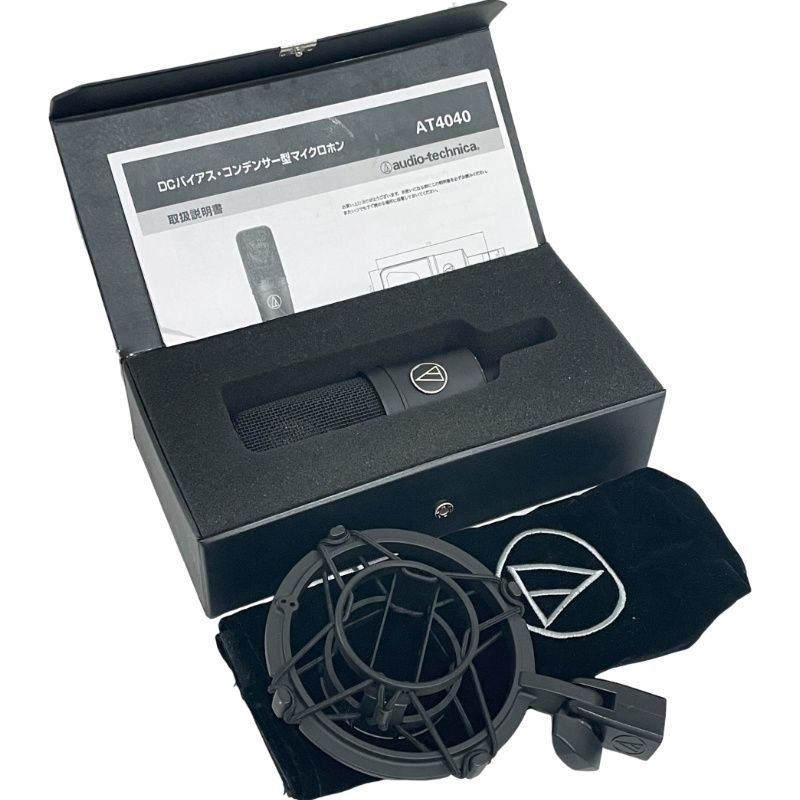 audio-technica オーディオテクニカ コンデンサーマイク AT4040 ブラック 動作未 12505K309