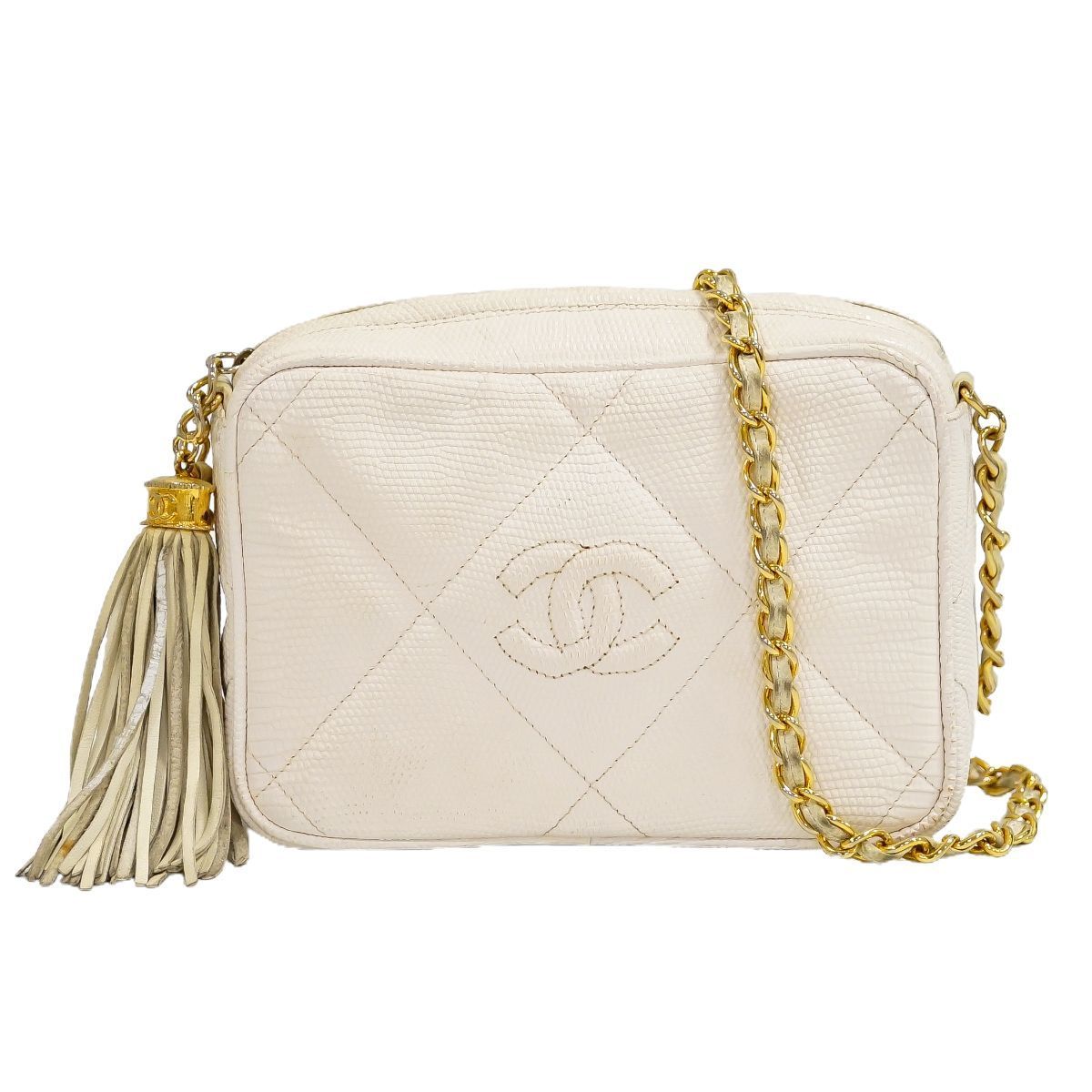 本物 シャネル CHANEL ココマーク タッセル チェーン ショルダーバッグ