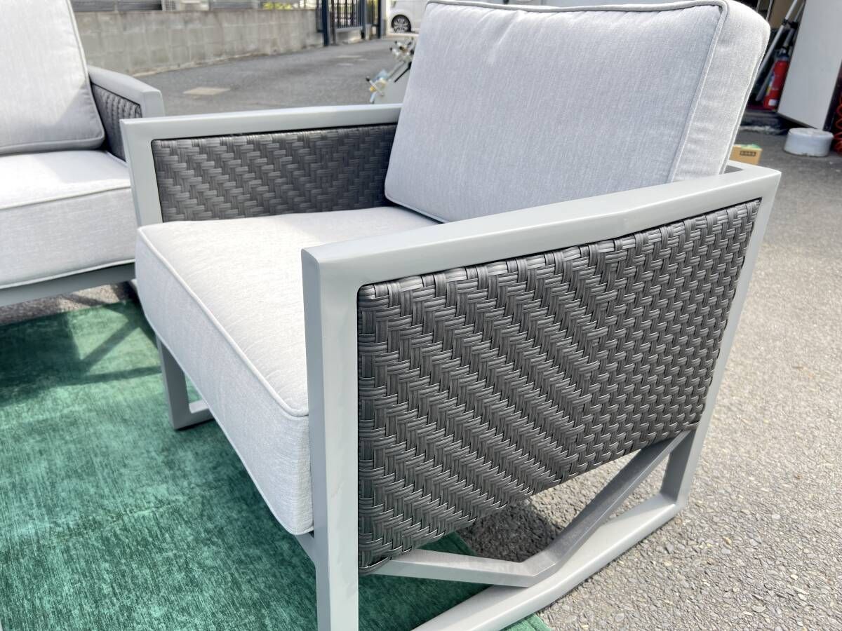 宮城県 直接引き取り限定】 VENTI ソファーテーブル4点セット 屋外 