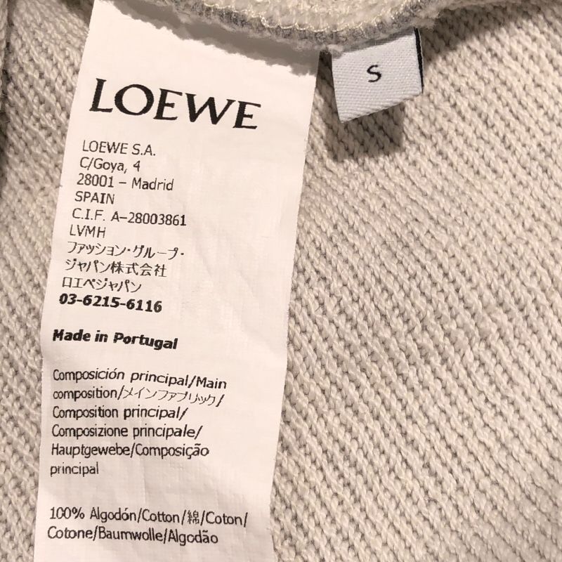 ロエベ LOEWE アナグラムロゴクロップドスウェットシャツ サイズS 本体コットン100% リブ部 羊毛94% ポリアミド5% エラスタン1%  レディース スウェット - メルカリ