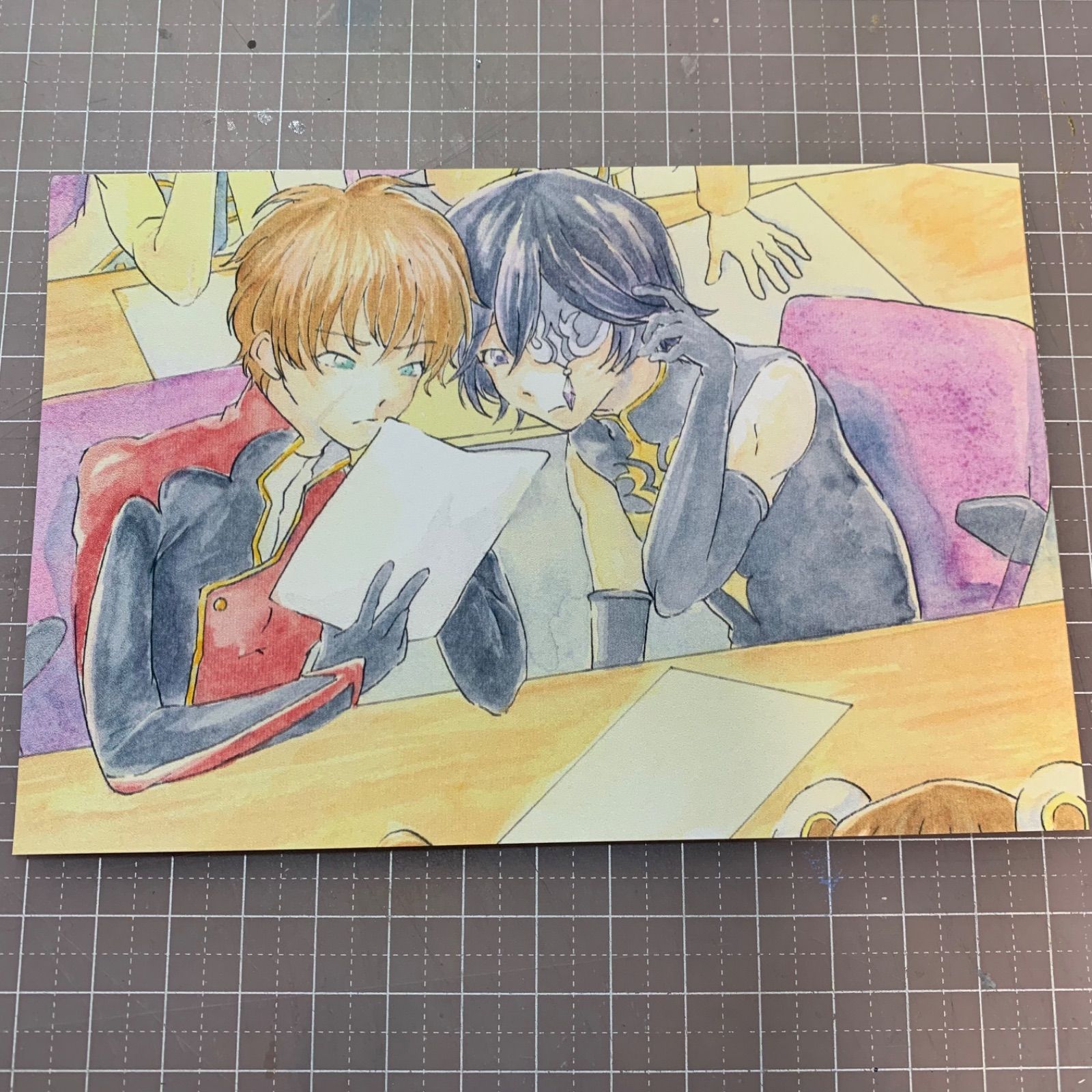手描きイラスト 3枚セット 業スザクとジュリアス - メルカリ