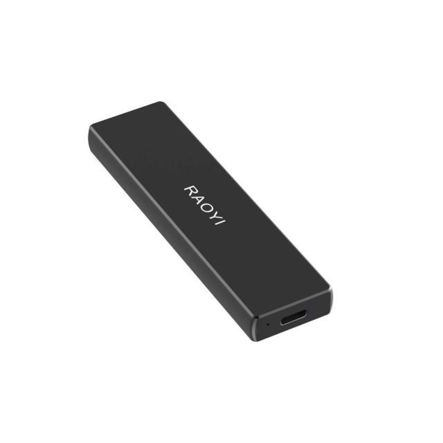 RAOYI 外付けSSD 1TB USB3.2 Gen2 ポータブルSSD 転送速度1050MB|秒 Type-Cに対応 PS4|ラップ|X-boxに適用 超薄型 超高速 耐衝撃 防滴 黒