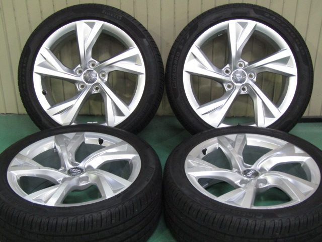 ガリキズ無し アウディ 8W系 A4 Sライン純正 5スポークフラッグデザイン