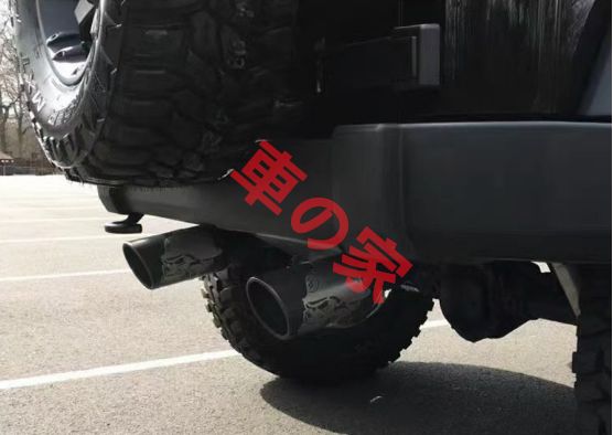 ジープ ラングラー JK JL 排気管 サイレンサー テールパイプ スカルデザイン 排気システム