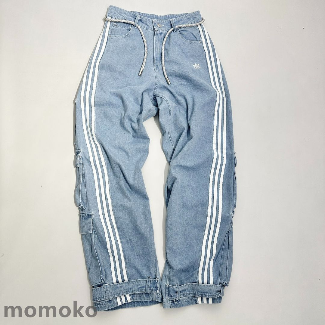 新品 adidas Originals Denim Cargo Running Pants アディダス 