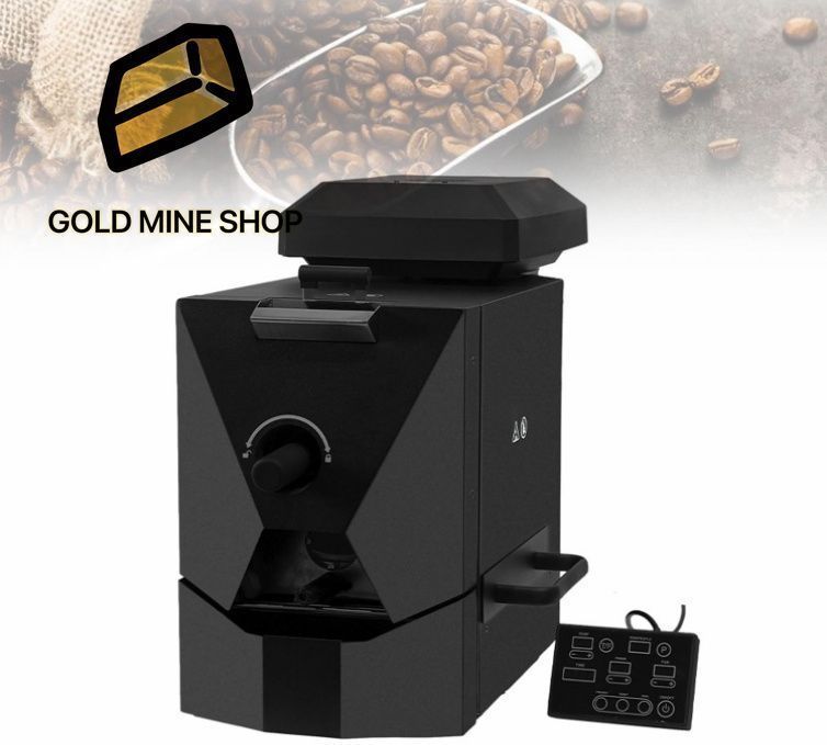 1000Wプロフェッショナルコーヒー豆ロースター 350-400g電気コーヒー豆焙煎機 スマートコントローラー 煙フィルター付き カフェ オフ