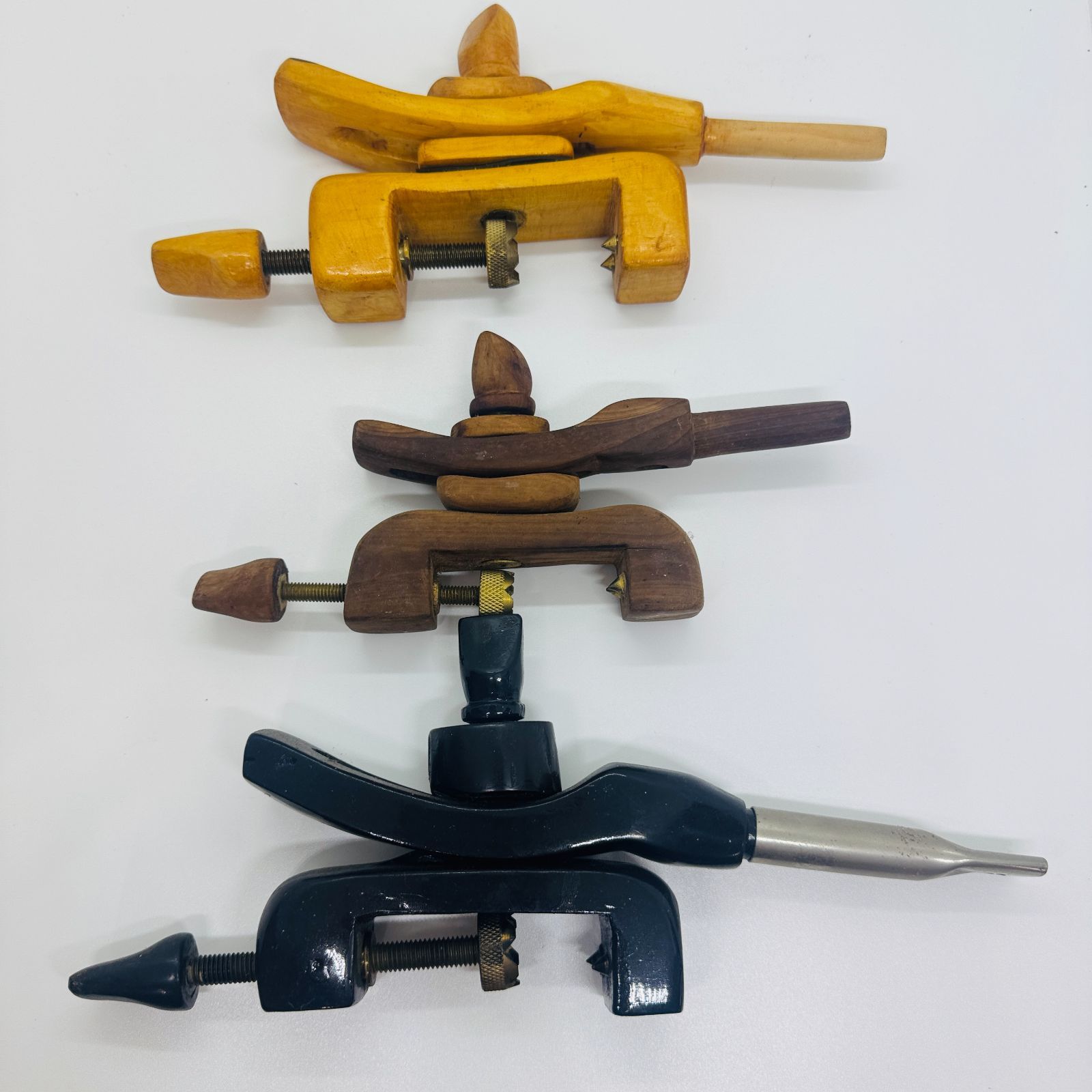 S ヘラ釣り ヘラ鮒 万力 木製 3点 渓流ビク 竹籠 鮎籠 セット