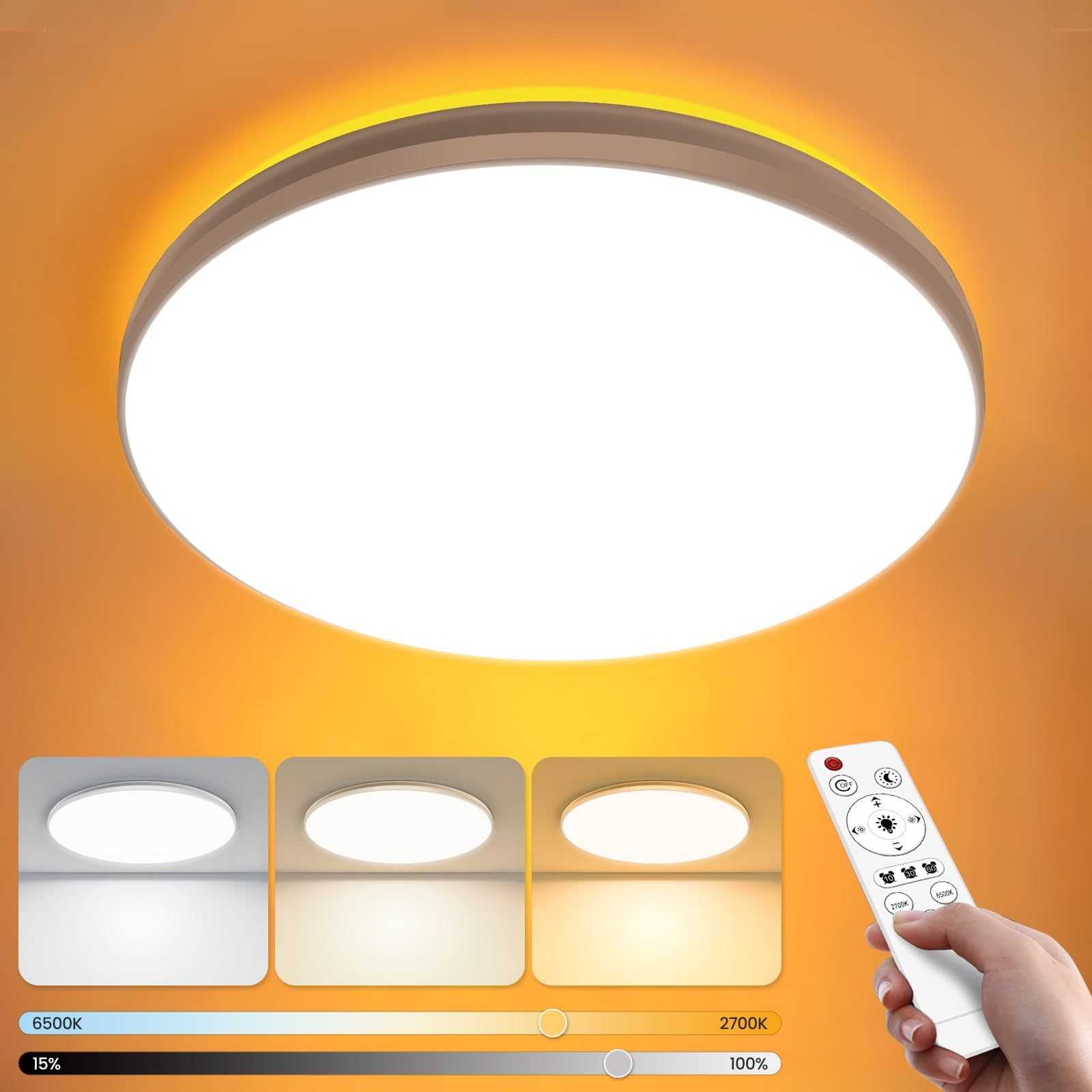 新品 ledシーリングライト ~6畳 ~8畳 間接光常夜灯 調光調色 昼白色 電球色 昼光色 リモコン付き タイマー設定 メモリ機能 お好きなモードの記憶 薄型 天井照明器具 おしゃれ led照明 室内照明 