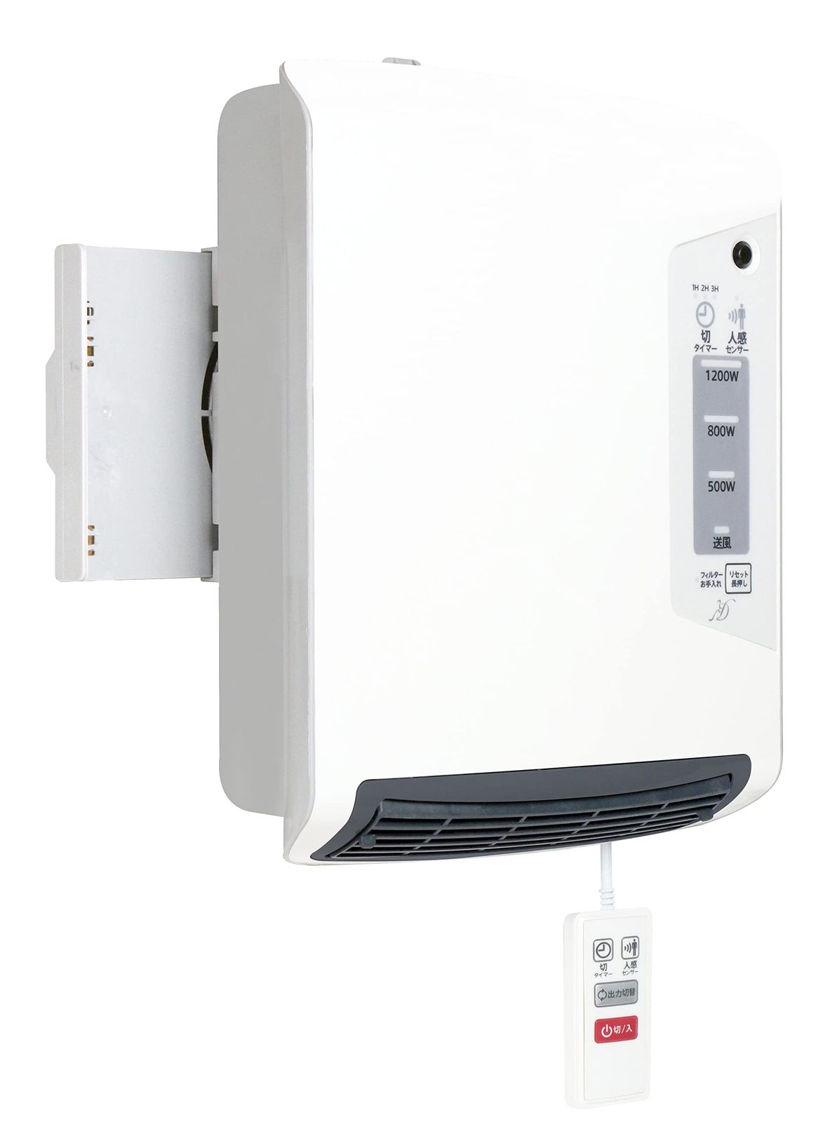 ゼピール 販売 人感センサー付脱衣所ヒーターDWC-A1222-WH ホワイト