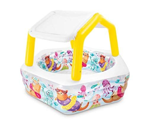 INTEX ハッピー オッター プール インテックス サンシェード プール 水遊び　家庭用 INTEX Happy Otter Pool 1.91m x 1.78m