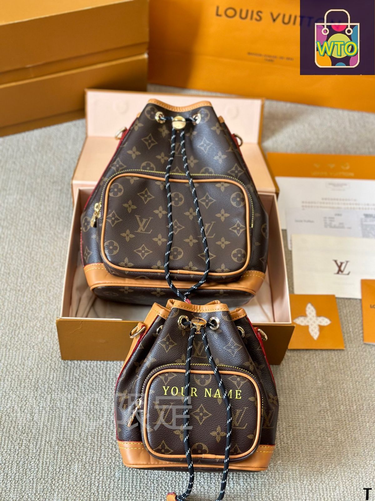 LOUIS VUITTONルイヴィトンバケツショルダーバッグPMポーチ付き LOUIS VUITTONルイヴィトンバケツショルダーバッグPMポーチ付き