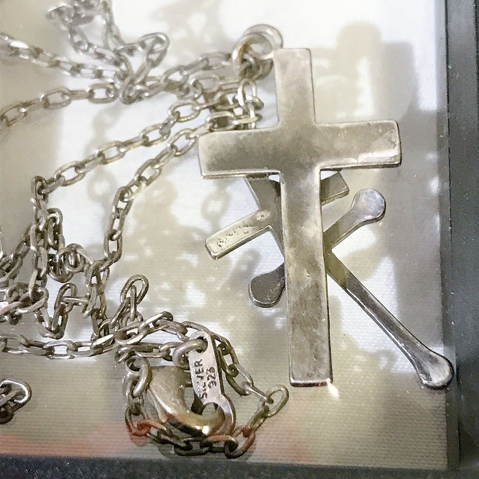 アンダーカバー HEAVEN HELL 925シルバー 十字架ネックレス