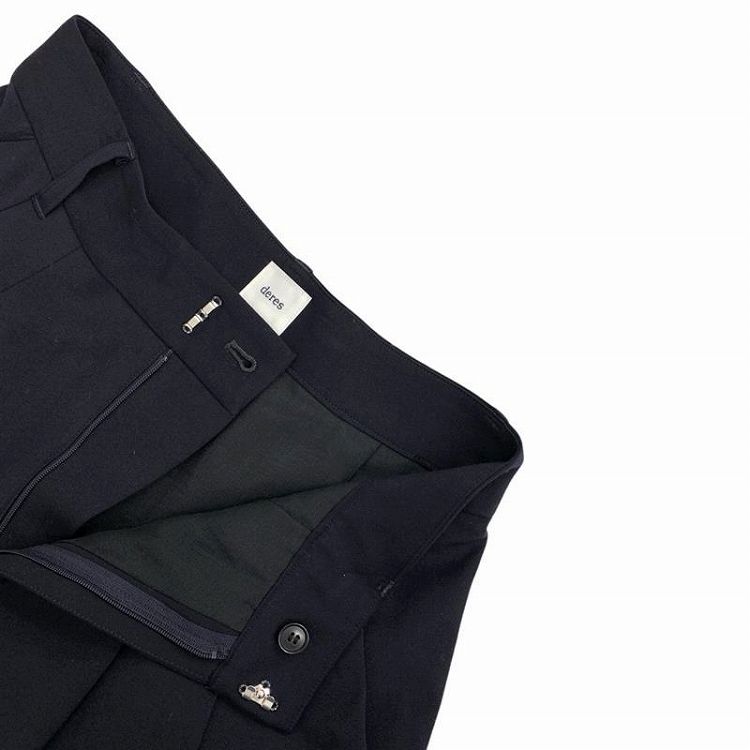 deres デレス Drape pants ドレープパンツ ネイビー 1 DER23AW-PT-001 